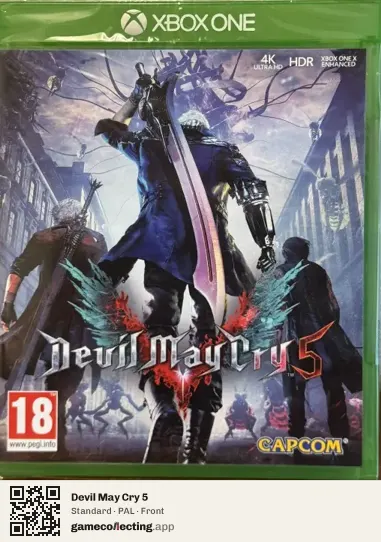 Devil May Cry 5 Xbox One, PAL box front