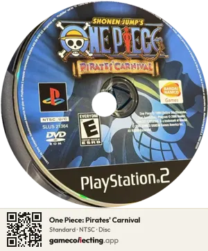 One Piece: Pirates' Carnival PlayStation 2, NTSC disc
