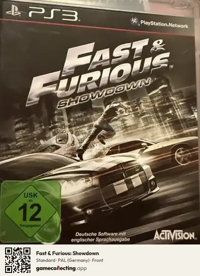 Fast & Furious: Showdown PlayStation 3, Germany box front