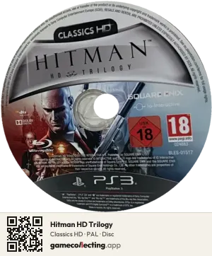 Hitman HD Trilogy PlayStation 3, PAL disc