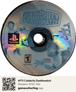 MTV Celebrity Deathmatch PlayStation, NTSC disc