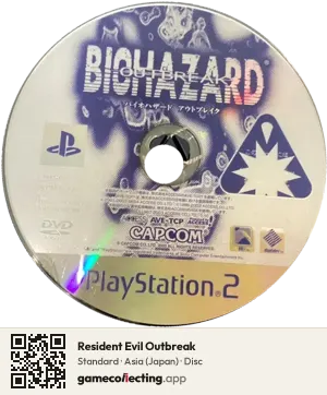 Resident Evil Outbreak PlayStation 2, Asia disc