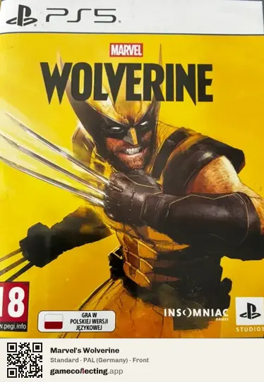 Marvel's Wolverine PlayStation 5, Germany box front