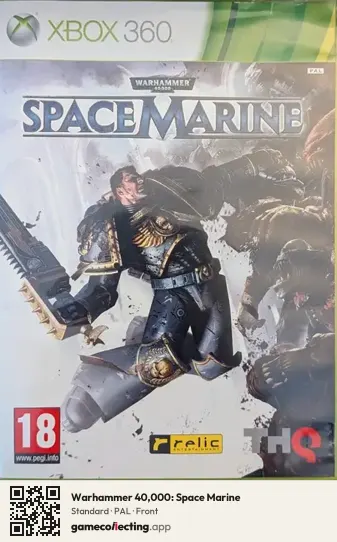 Warhammer 40,000: Space Marine Xbox 360, PAL box front