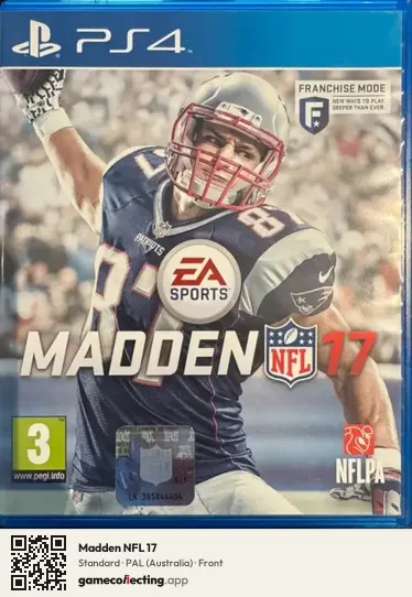 Madden NFL 17 PlayStation 4, Australia box front