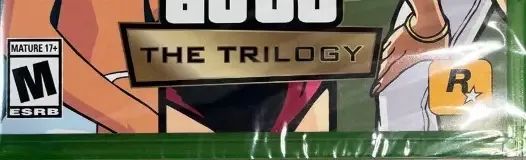 Grand Theft Auto: The Trilogy: The Definitive Edition, the ESRB box on its front