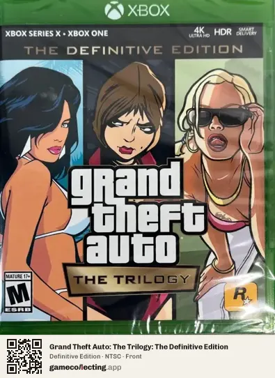 Grand Theft Auto: The Trilogy: The Definitive Edition Xbox Series X, NTSC box front
