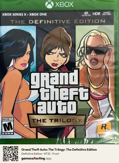 Grand Theft Auto: The Trilogy: The Definitive Edition Xbox Series X, NTSC box front