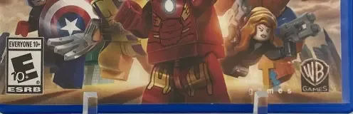 LEGO Marvel Super Heroes, the ESRB box on its front