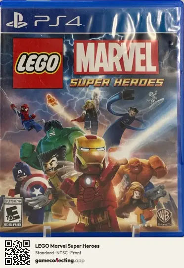 LEGO Marvel Super Heroes PlayStation 4, NTSC box front