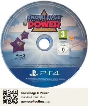 Knowledge Is Power PlayStation 4, PAL disc