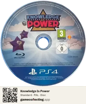 Knowledge Is Power PlayStation 4, PAL disc
