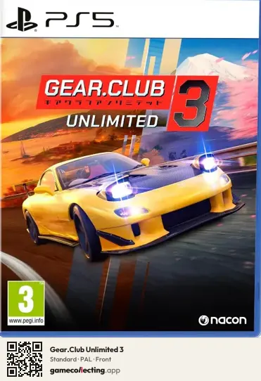 Gear.Club Unlimited 3 PlayStation 5, PAL box front