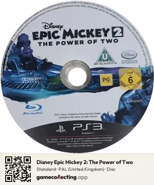 Disney Epic Mickey 2: The Power of Two PlayStation 3, PAL disc