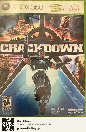 Crackdown Xbox 360, Canada box front