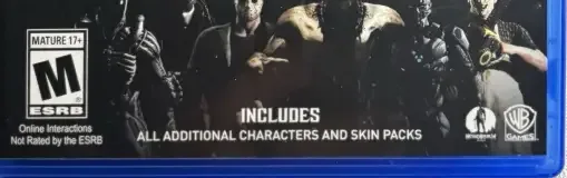 Mortal Kombat XL, the ESRB box on its front