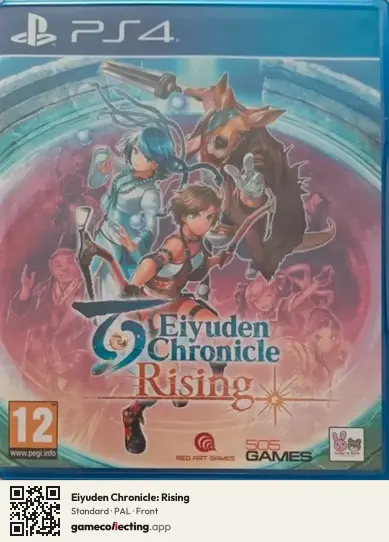Eiyuden Chronicle: Rising PlayStation 4, PAL box front