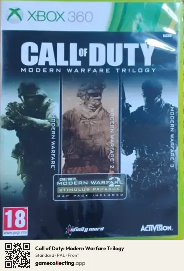 Call of Duty: Modern Warfare Trilogy Xbox 360, PAL box front