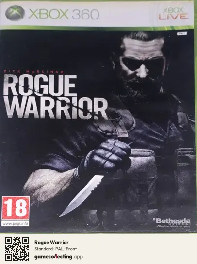Rogue Warrior Xbox 360, PAL box front