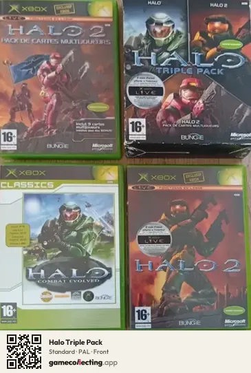 Halo Triple Pack Xbox, PAL box front