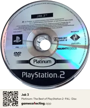Jak 3 PlayStation 2, PAL disc