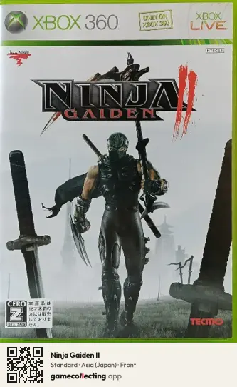 Ninja Gaiden II Xbox 360, Asia box front