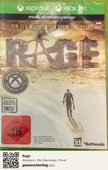 Rage Xbox 360, Germany box front