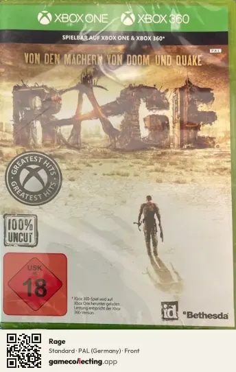 Rage Xbox 360, Germany box front