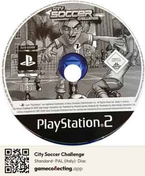 City Soccer Challenge PlayStation 2, PAL disc