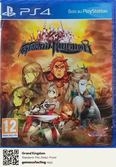 Grand Kingdom PlayStation 4, Italy box front