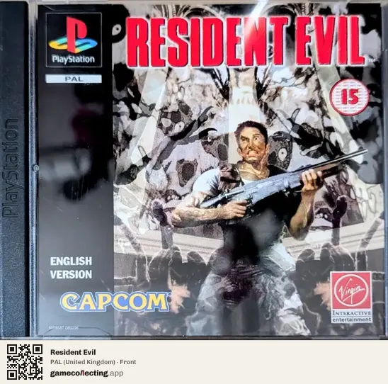 Resident Evil PlayStation, United Kingdom box front