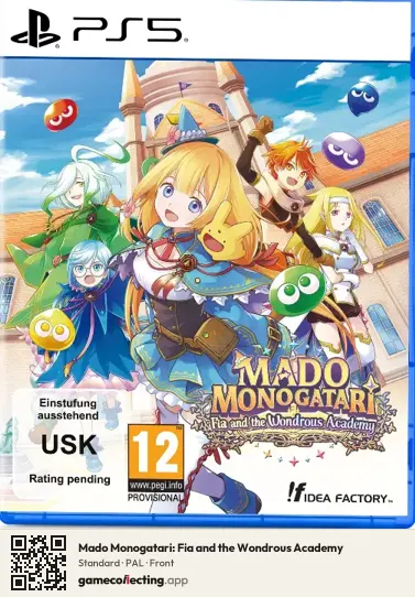 Mado Monogatari: Fia and the Wondrous Academy PlayStation 5, PAL box front