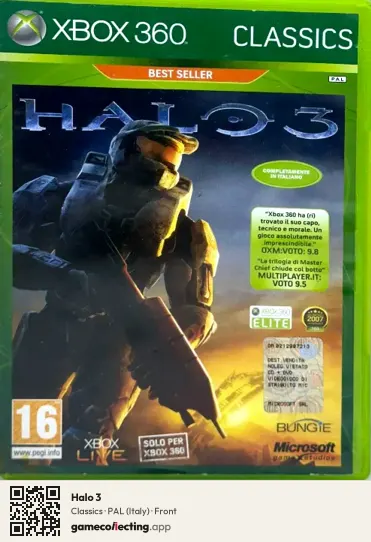 Halo 3 Xbox 360, Italy box front