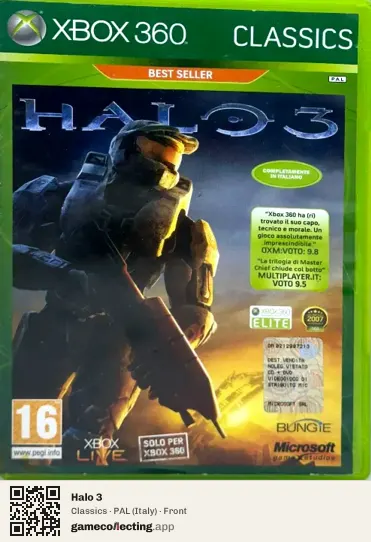 Halo 3 Xbox 360, Italy box front