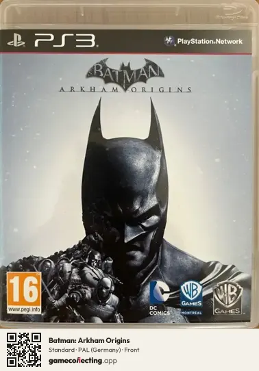 Batman: Arkham Origins PlayStation 3, Germany box front