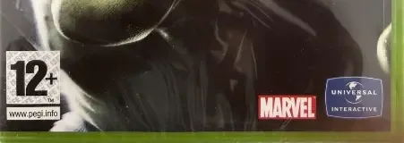 Hulk, the PEGI square on its front