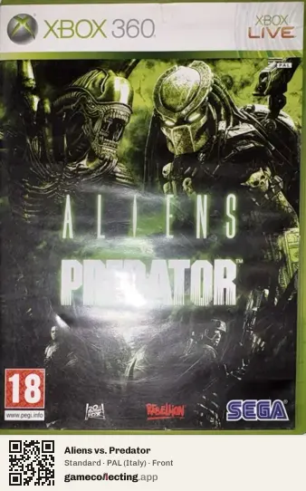 Aliens vs. Predator Xbox 360, Italy box front