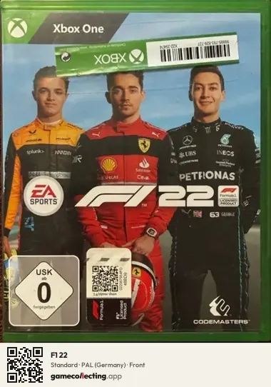 F1 22 Xbox One, Germany box front
