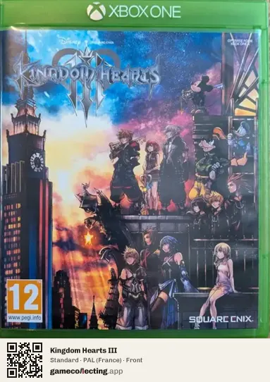 Kingdom Hearts III Xbox One, France box front