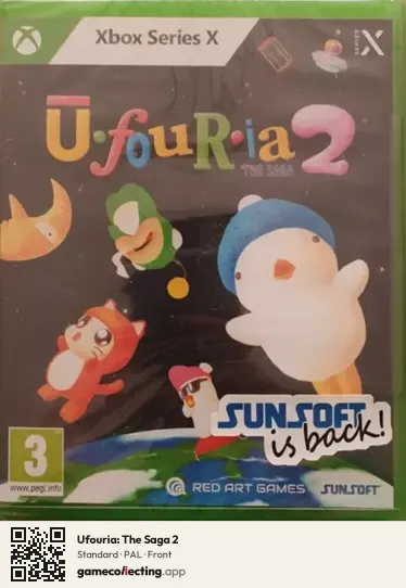 Ufouria: The Saga 2 Xbox Series X, PAL box front
