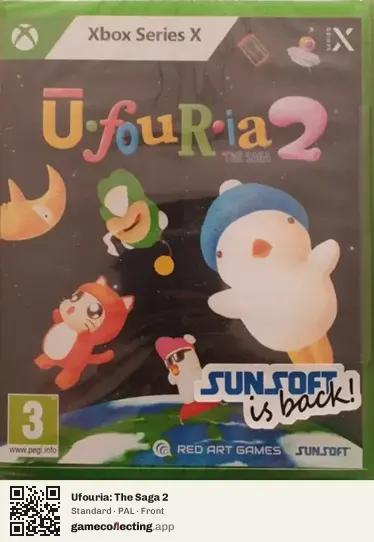 Ufouria: The Saga 2 Xbox Series X, PAL box front