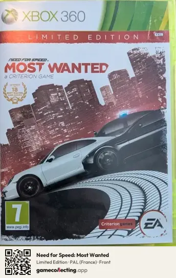 Need for Speed: Most Wanted Xbox 360, France box front