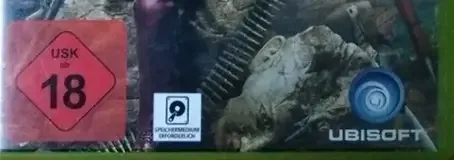 Far Cry 4, the USK square on its front