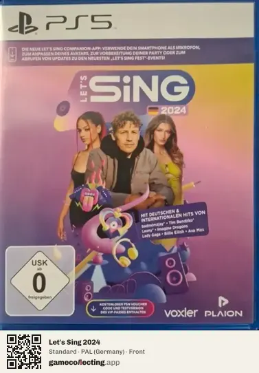 Let's Sing 2024 PlayStation 5, Germany box front