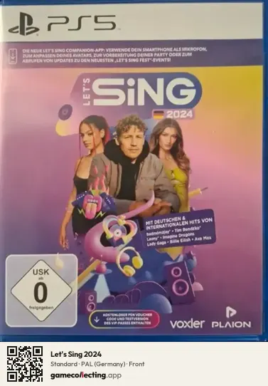 Let's Sing 2024 PlayStation 5, Germany box front