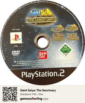 Saint Seiya: The Sanctuary PlayStation 2, PAL disc