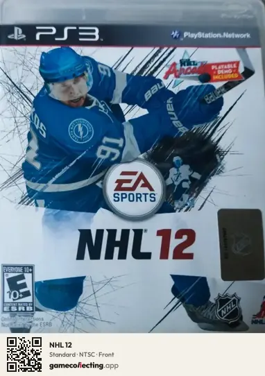 NHL 12 PlayStation 3, NTSC box front