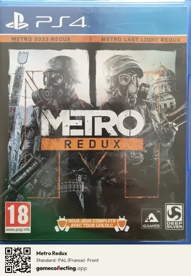 Metro Redux PlayStation 4, France box front