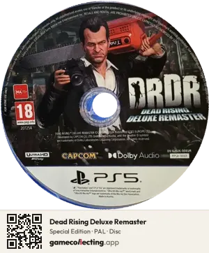 Dead Rising Deluxe Remaster PlayStation 5, PAL disc
