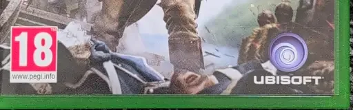 Assassin's Creed IV: Black Flag, the PEGI square on its front
